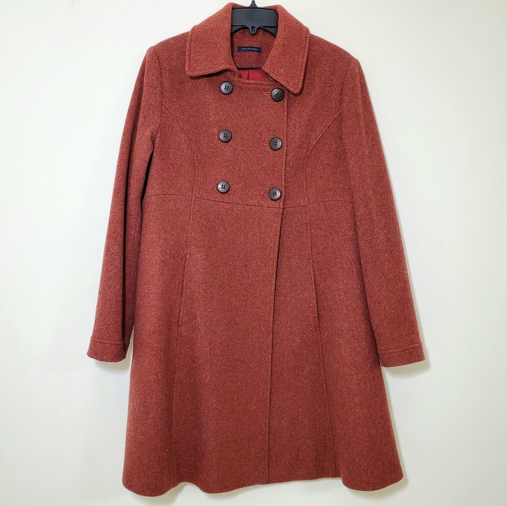 •TOMMY HILFIGER• Wool Peacoat